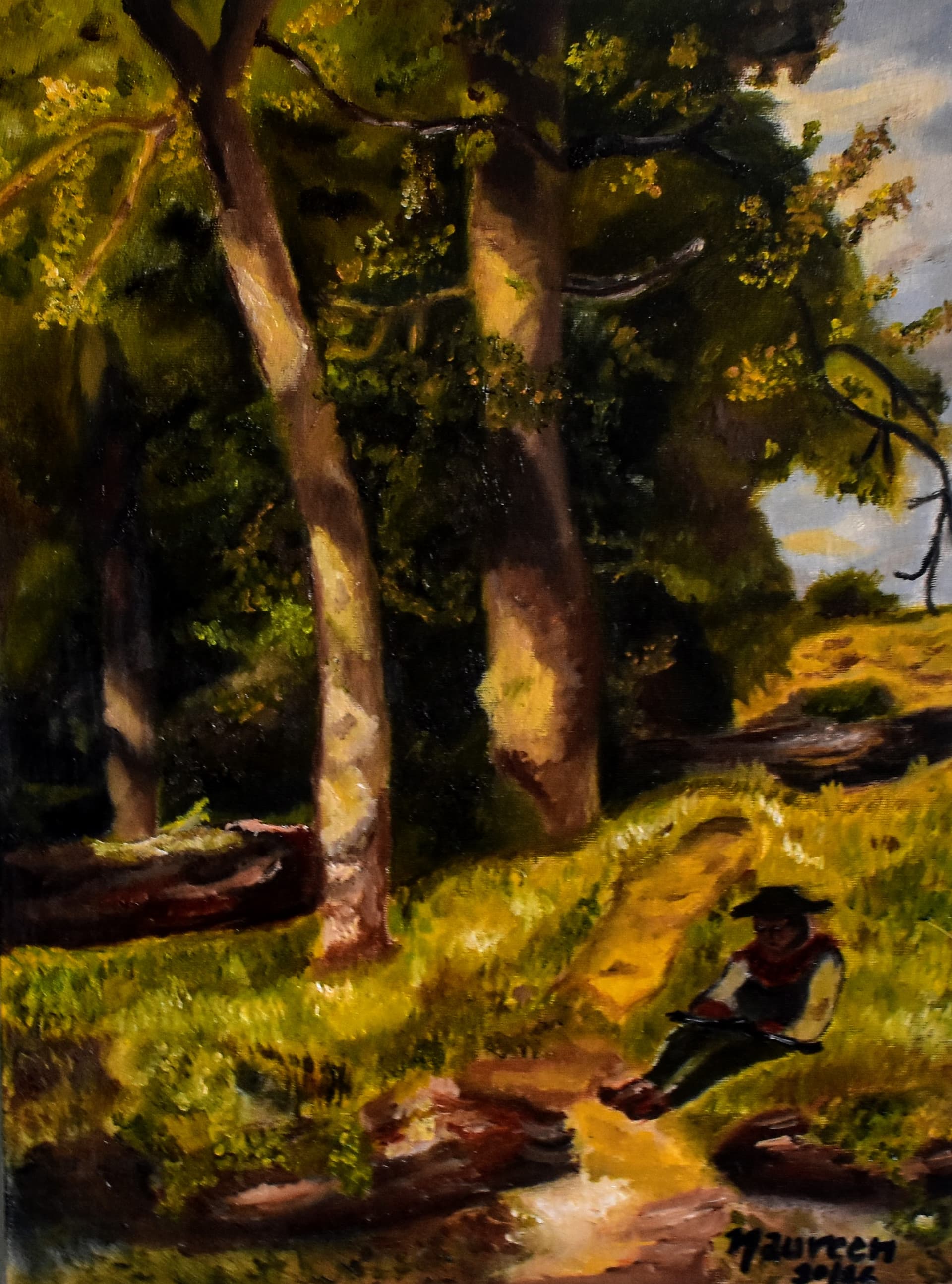 Naureen painting portrait